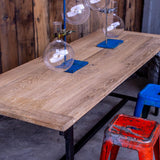 table militaire année 50 plateau chêne