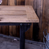 table militaire année 50 plateau chêne