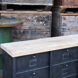 Industrial cabinet with 15 drawers, Strafor, 1950