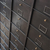 ancien grand meuble 30 casiers industriel a clapet 1950
