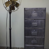 ancien meuble 5 casiers industriel a clapet Roneo 50/60