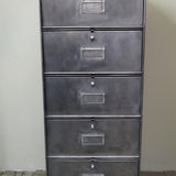 ancien meuble 5 casiers industriel a clapet Roneo 50/60
