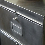 ancien meuble 5 casiers industriel a clapet Roneo 50/60