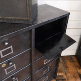ancien grand meuble 15 casiers industriel strafor