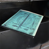meuble console 8 casiers industriel clapet Roneo plateau chene massif