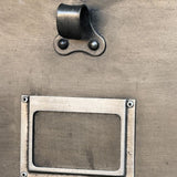 ancien meuble console 10 casiers industriel a clapet strafor 1950 plateau metal