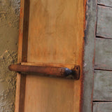Large vintage bakery cabinet with drawers and trolley, in original condition.