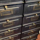 Authentique meuble STRAFOR industriel à clapets - Mobilier atelier en métal vintage