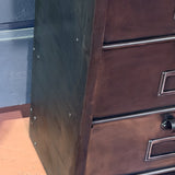 Meuble industriel à clapets - Buffet métal et plateau chêne massif