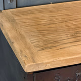 Meuble militaire 16 tiroirs en métal - ancien mobilier d'armée - rangement industriel