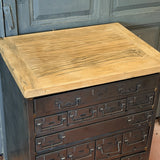 Meuble militaire 16 tiroirs en métal - ancien mobilier d'armée - rangement industriel