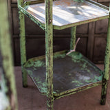 sellette industrielle d atelier patine d origine verte