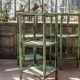 sellette industrielle d atelier patine d origine verte
