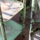 sellette industrielle d atelier patine d origine verte