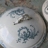 Antique Salins tureen with Trianon decor