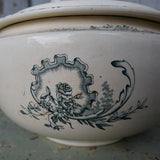 Antique Salins tureen with Trianon decor