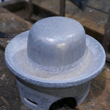 ancien moule industriel a chapeau en fonte d'alu