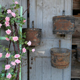 Old industrial bucket waterwheel