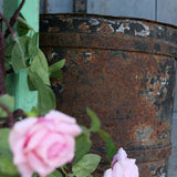 Old industrial bucket waterwheel