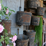 Old industrial bucket waterwheel