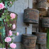 Old industrial bucket waterwheel