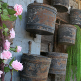 Old industrial bucket waterwheel