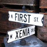 crossroad road signs USA