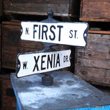 crossroad road signs USA