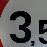 old Swiss 3t5 road sign