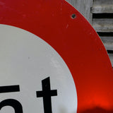 old Swiss 3t5 road sign