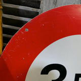 old Swiss 3t5 road sign