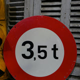 old Swiss 3t5 road sign