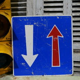 ancien panneau de signalisation Suisse voie prioritaire