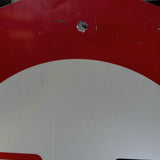 Old Swiss road sign prohibiting overtaking