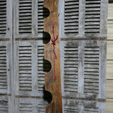 grand porte manteau en bois 5 pateres