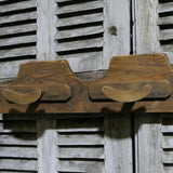 grand porte manteau en bois 5 pateres