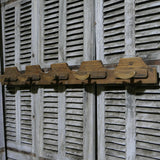 grand porte manteau en bois 5 pateres