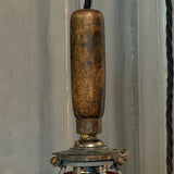 Grappe de lampes baladeuses industrielles USA - Cage métal & poignées bois - Suspension atelier vintage