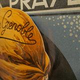 ancienne publicité carton chocolat pelloux prayer / noix de grenoble