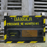 Aircraft ammunition/weapon loading metal plate