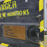 Aircraft ammunition/weapon loading metal plate