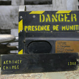 Aircraft ammunition/weapon loading metal plate