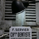 ancienne plaque de dentiste emaillee