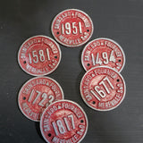 lot de 6 plaques d'une braserie de cidre sinsard fournier à Mereville lot 2