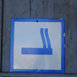 Enamel sign for a Russian factory