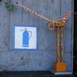 Plaque emaillee signalitique usine russe
