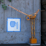 Plaque emaillee signalitique usine russe