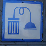 Enamel sign for a Russian factory