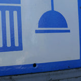 Enamel sign for a Russian factory