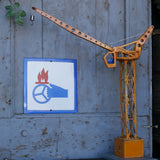 Plaque emaillee signalitique usine russe